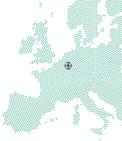 Carte de l'Europe - Position Baret